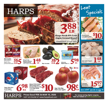 Harps Foods Thank You For Shopping At Harps Page 1