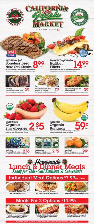 El Rancho Market And California Fresh Market Weekly Specials