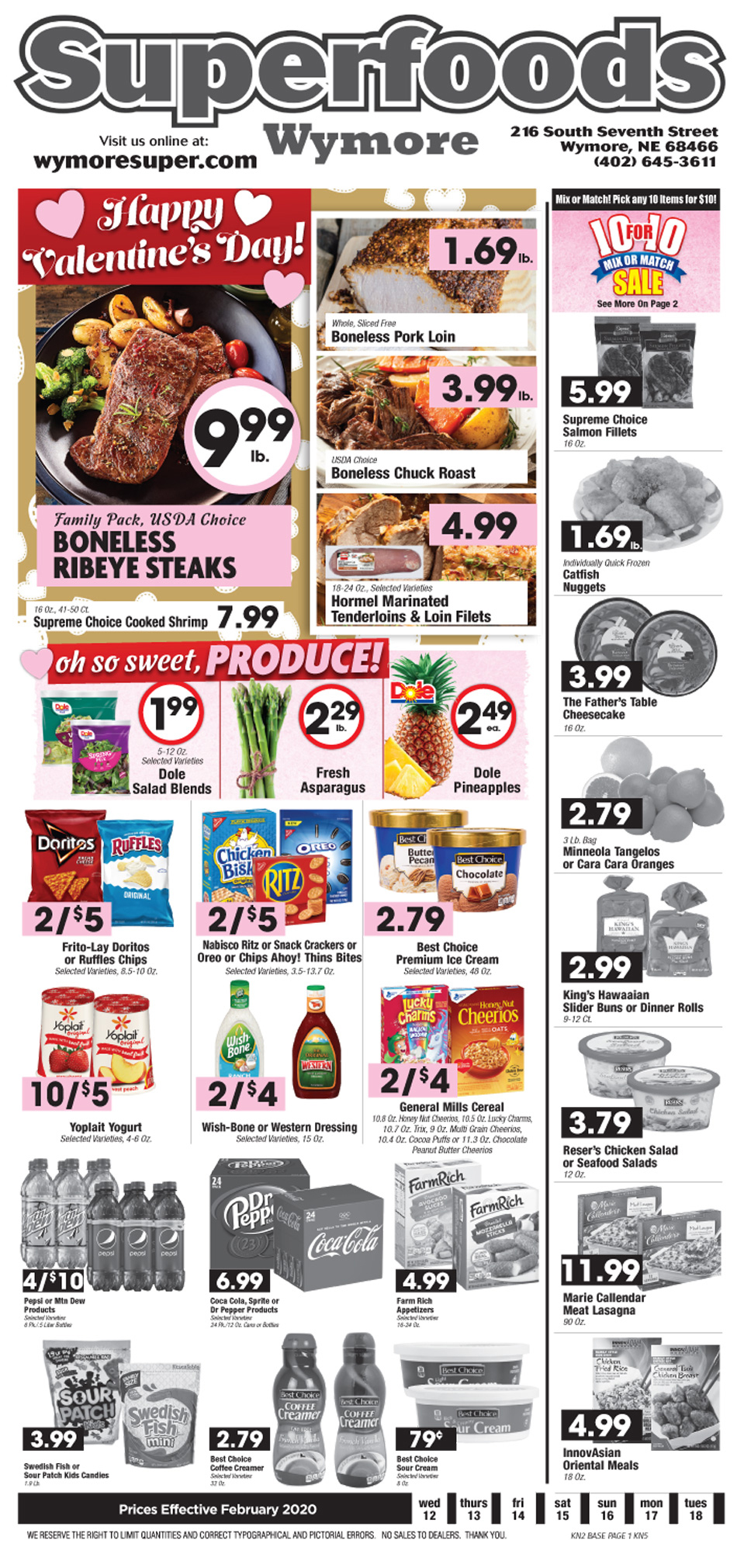 Wymore Super Foods Football Fever 3 Day Specials Page 1 09